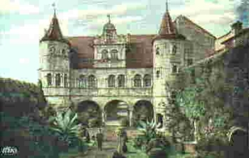 Konstanz Rathaushof Wiro artist card * around 1920