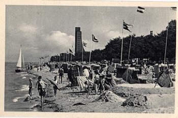 4235 Laboe bathing beach and marine memorial * approx. 1930