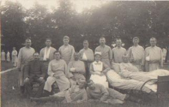 German soldiers in the hospital WW I real photo * 1918