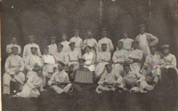 Military WW1. Military hospital real photo accordion *ca. 1915