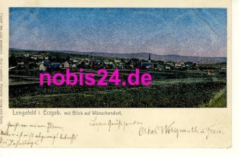 09509 Lengefeld View of Wunschdorf Luna map o June 11, 1906