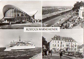 Warnemuende postcard o 11.7.1986