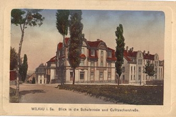 08112 Wilkau Schulstrasse Clitzscherstrasse gebr. 16.11.1920
