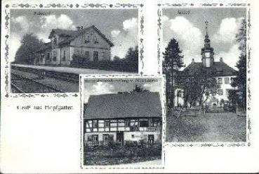 04651 Hopfgarten Frohburg Bahnhof *ca. 1920