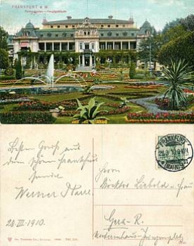 Frankfurt Main Palmengarten o 28.3.1910