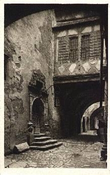 91541 Rothenburg Tauber Im Rathaushof *ca. 1920
