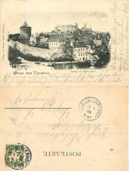 Nuremberg at the Haller Thor o 1.1.1900