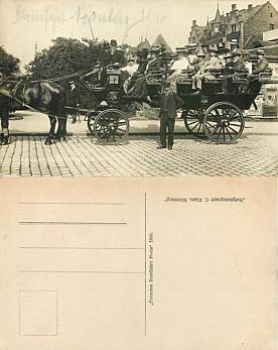 Nürnberg Pferdekutsche Echtfoto  *ca.1910