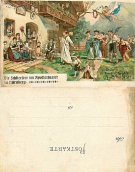 Nuremberg Apollo Theater Litho *approx. 1900