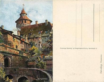 Nürnberg Vestnertor Künstlerkarte Siemann *ca. 1906