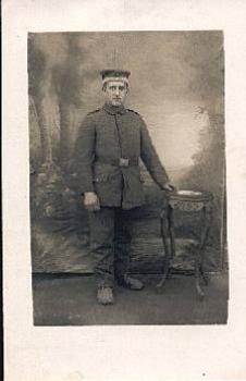 German soldier in uniform WWI. Real photo o 16.6.1918
