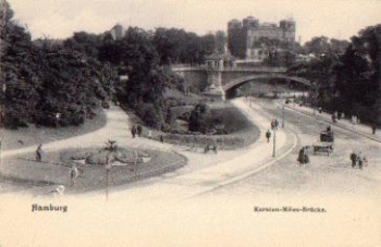 Hamburg Kersten-Miles-Brücke  *ca. 1900