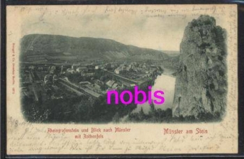 55583 Munster am Stein mit Rothenfels o 3.8.1900