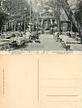 97688 Bad Kissingen Salinen Restaurant *ca.1910