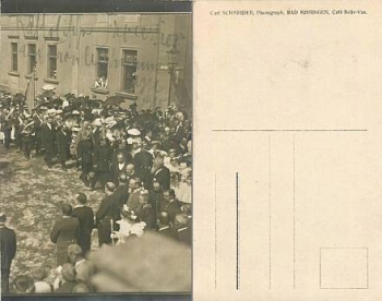 97688 Bad Kissingen procession real photo postcard * around 1910
