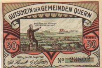 24972 Quern city emergency money 50 pfennigs Norburg 1921