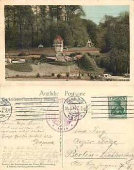 Altona Hamburg horticultural exhibition special stamp 1914
