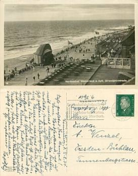 25980 Westerland Sylt Strandpromenade o 5.8.1931