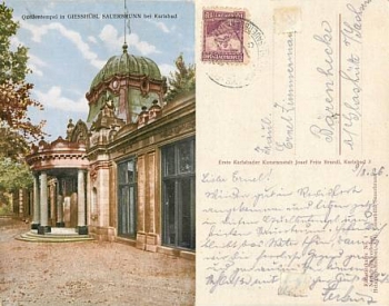 Giesshubl Sauerbrun Quellentempel Kyselka o 9.8.1926