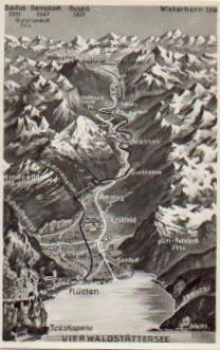 Vierwaldstaettersee mit Panorama * ca. 1940