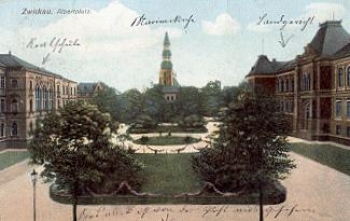 Zwickau Albertplatz o 21.9.1909