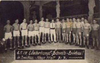 Zwickau Boxing international match Switzerland-Zwickau * 4.7.1927