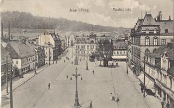 08280 Aue, Marktplatz o 16.3.1916