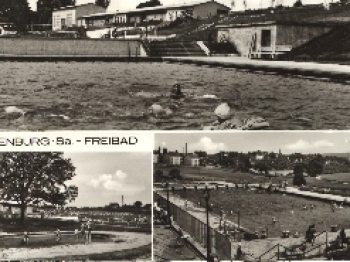 08396 Waldenburg Kreis Glauchau Freibad o 24.7.1984