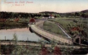 08223 Werda Dam of the city of Plauen * approx. 1912