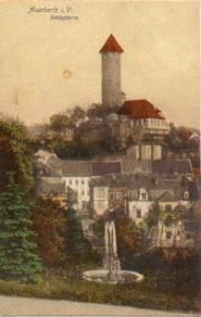 08209 Auerbach Vogtland Schlossturm  *ca. 1910