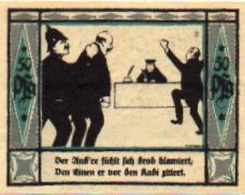 08132 Muelsen city emergency money 50 Pfennig Kadi No. 3 1921
