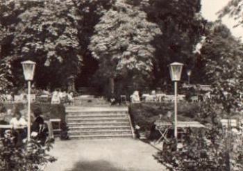 Bad Langensalza Kurgarten vor dem Klubhaus o 26.6.1974