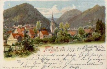 99894 Friedrichsroda moonlight artist card o 1.9.1899