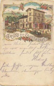 99880 Froettstaedt Bahnhof Litho o 27.5.1901