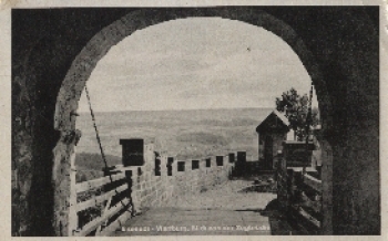 Eisenach Wartburg, Blick von der Zugbrücke o 10.8.1954