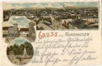 Nordhausen Farblitho o 19.12.1902