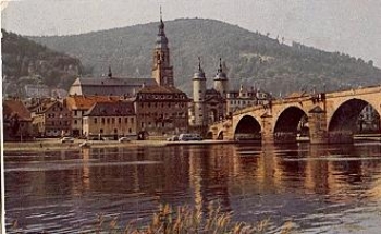 Heidelberg Partie am Neckar o 07.03.1961