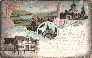 37318 Wahlhausen Gasthaus Stallknecht Litho  o 1899