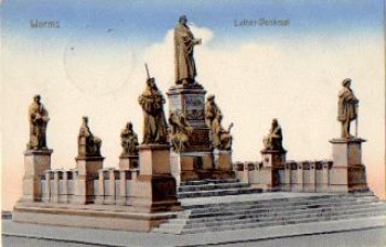 Worms Luther-Denkmal o 4.4.1915
