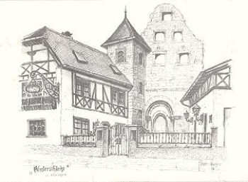 67317 Honingen Klosterschanke Artist card Zorner * approx. 1978