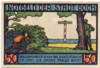 47574 Goch Städtenotgeld 50 Pfennige Nr. 2 1922