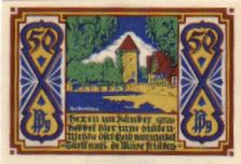 Osnabruck city emergency money worth 25 Pfennig Bocksturm 1921