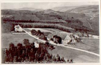 64689 Tromm, Gasthaus Zur Schönen Aussicht, aerial photo o April 27, 1939