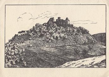 64853 Otzberg Künstlerkarte Karl Winkel * ca. 1940