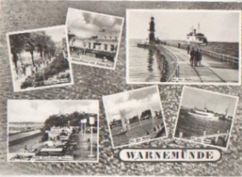 Warnemunde postcard o 16.7.1966