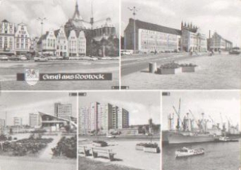 Rostock postcard o 28.1.1975