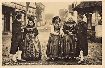 Franconia, peasant costume, real photo * approx. 1938