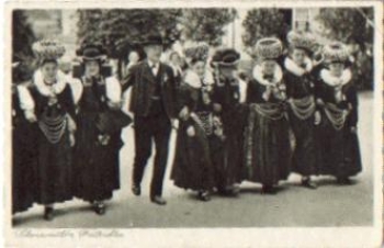 Black Forest, traditional costumes, group o June 11, 1936