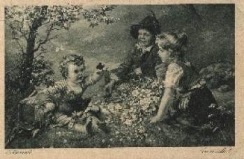 Kinder "Sommerlust" Künstlerkarte H. Havenith o 26.1.1927