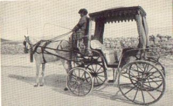 Horse-drawn carriage in Malta * approx. 1930